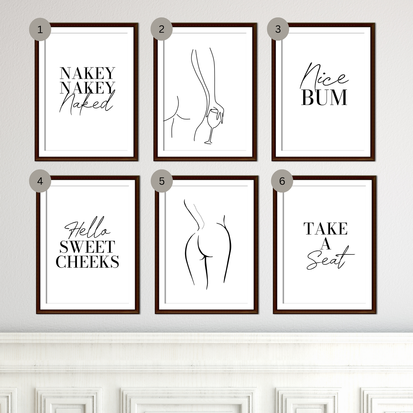 Bathroom Wall Prints - Mix & Match