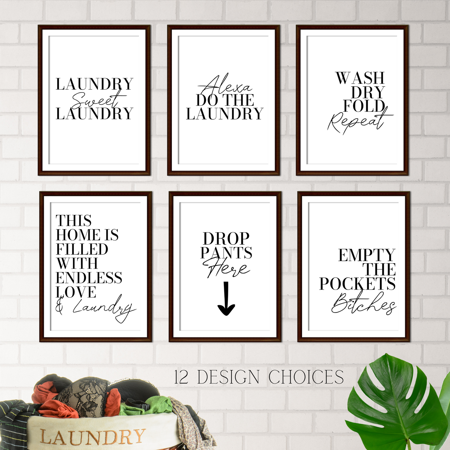 Laundry Room Wall Prints - Mix & Match