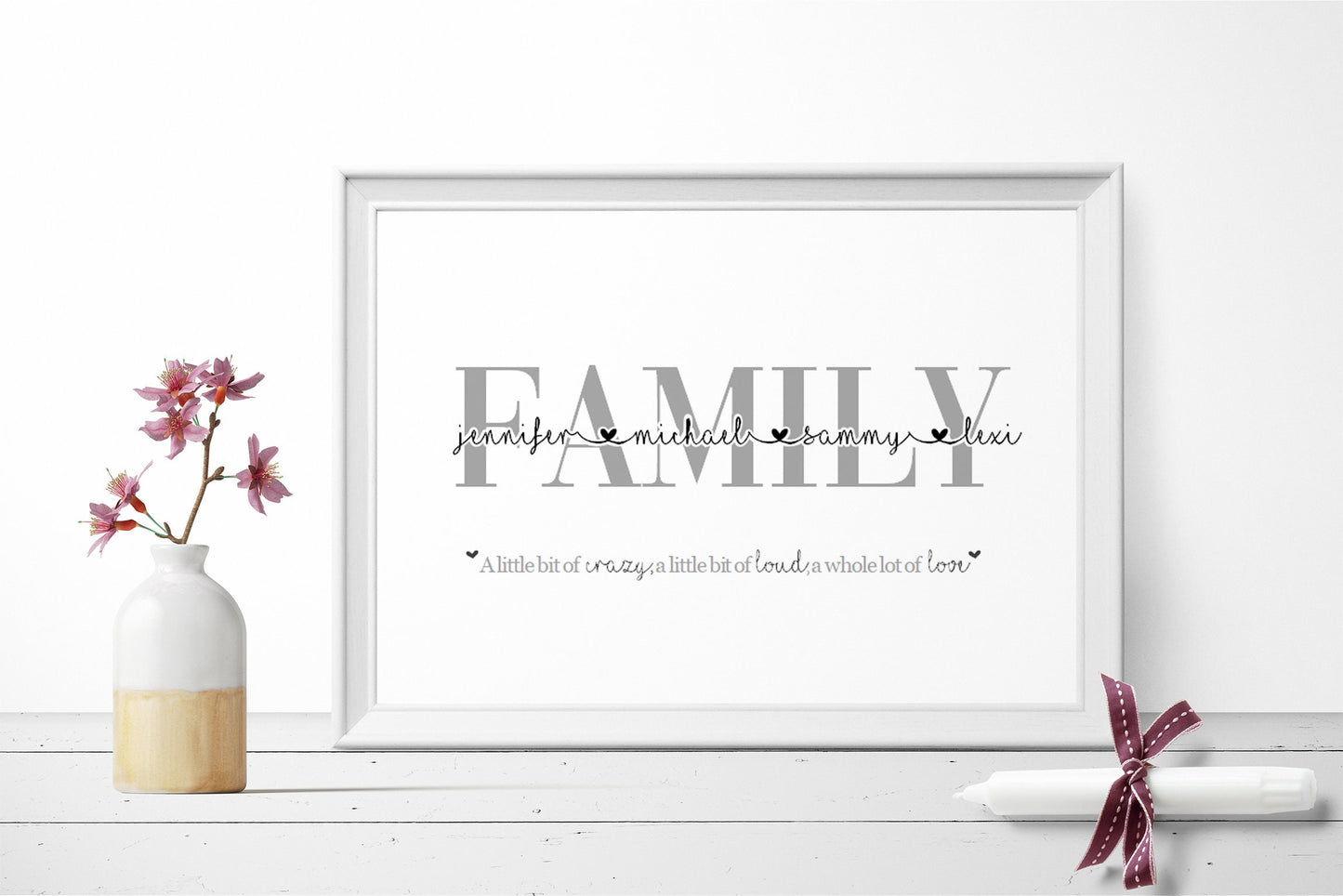 Personalised Family Print, Christmas Gift, Family name Print, family gift for mum, Personalised Family Gift, home gift, family home decor