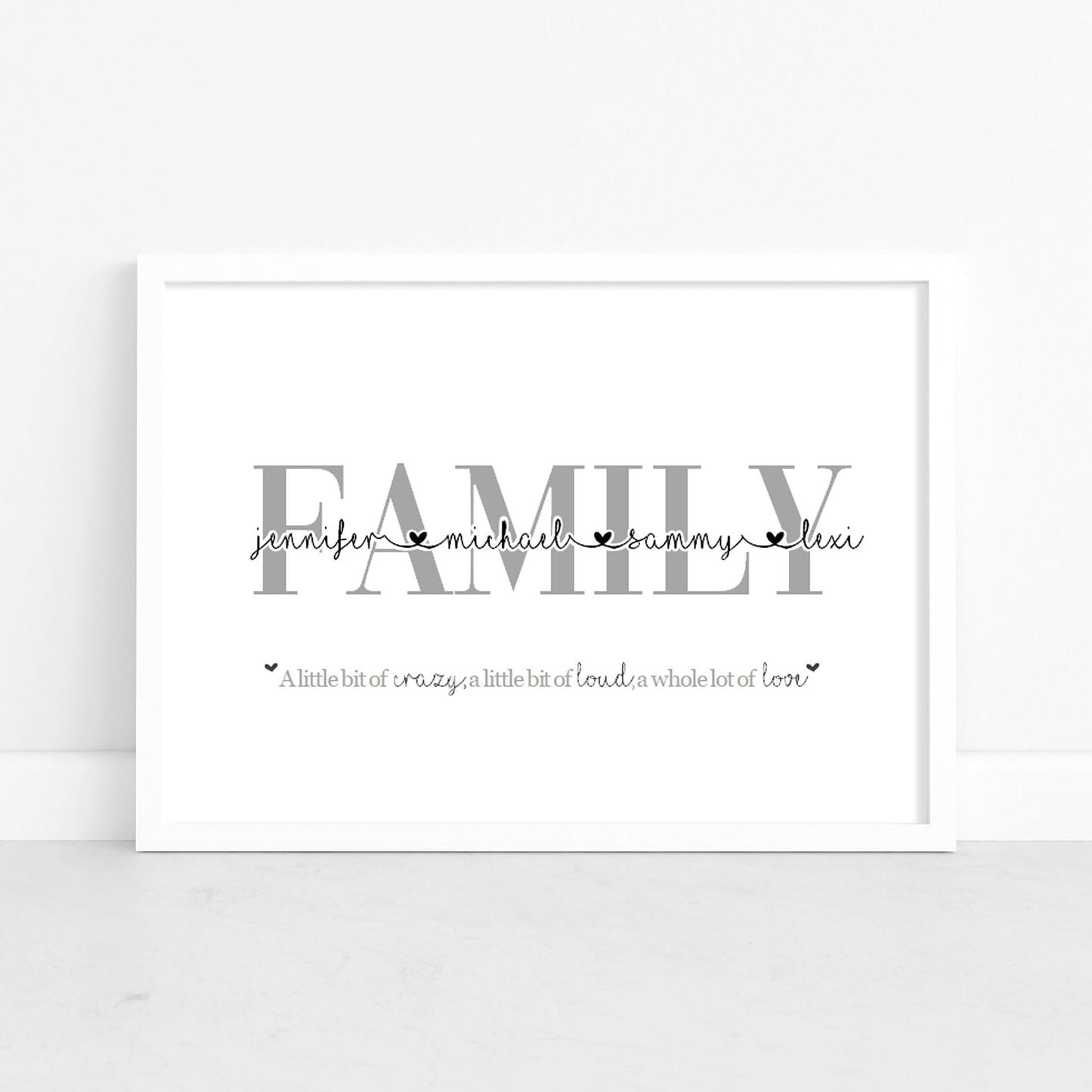 Personalised Family Print, Christmas Gift, Family name Print, family gift for mum, Personalised Family Gift, home gift, family home decor