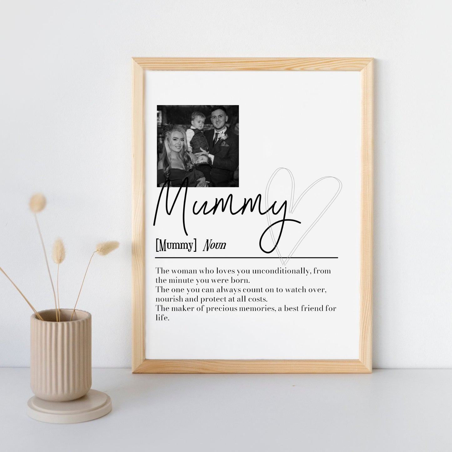 Personalised Mummy Picture Collage Memorable Gift for Mummy, Mothers Day Gift, Gift for Her, definition, Birthday Gift for Mummy, Mammy Gift