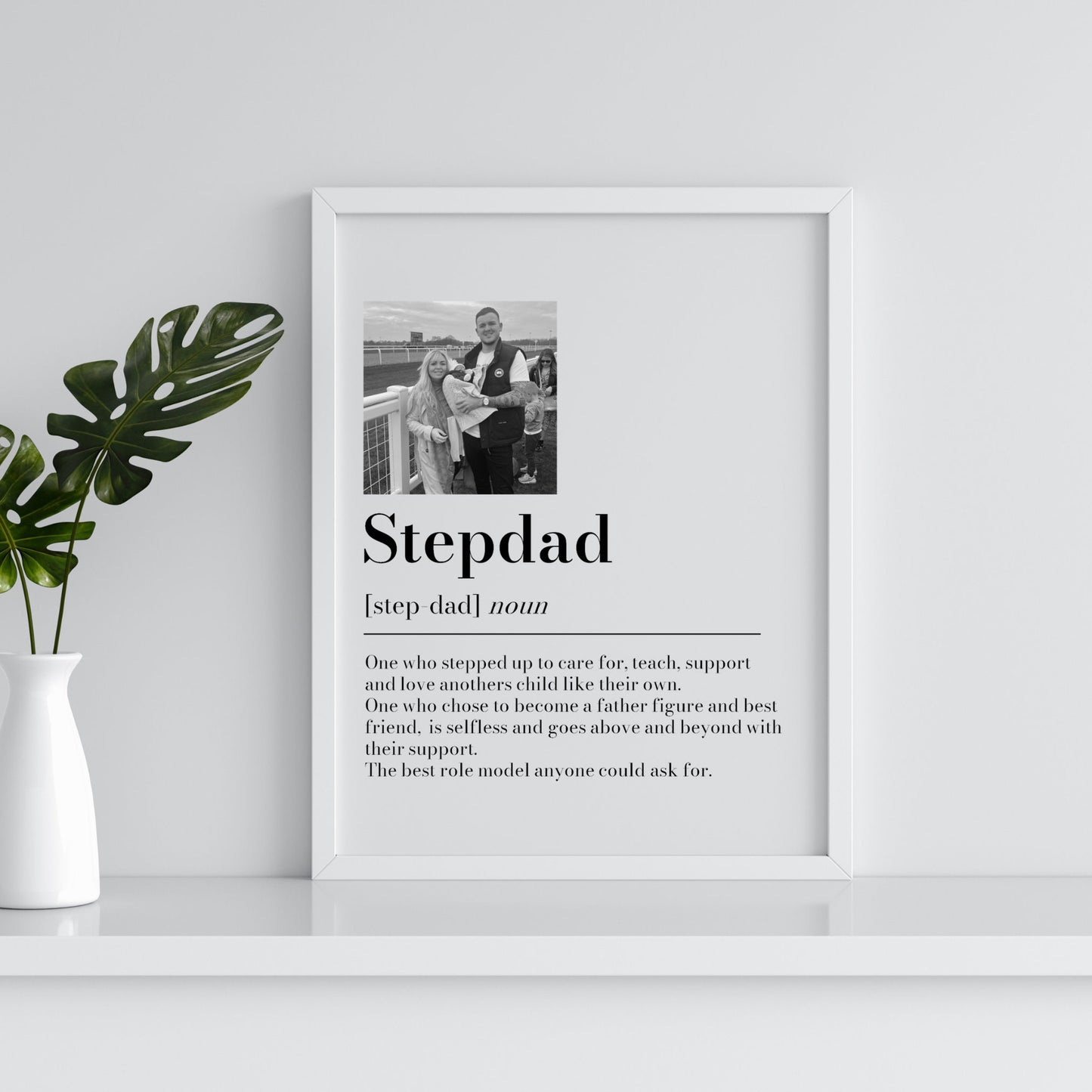 Personalised Stepdad Picture Collage Memorable Gift for Step-Dad, Fathers Day Gift, Gift for Him, definition, Birthday Gift for Step Dad