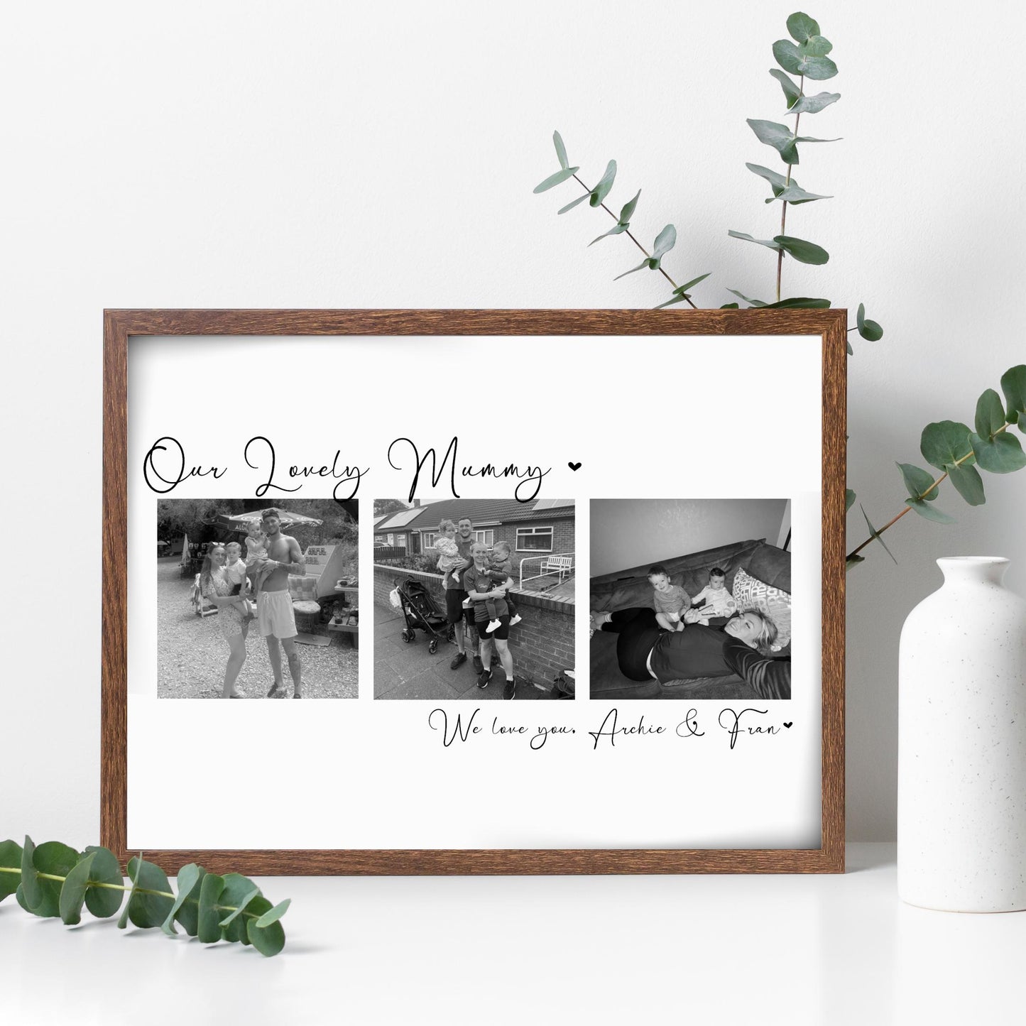 Mummy Photo Print, Mum gift, Personalised Mum Photo gift, Mothers Day gift for Mummy, Mam Mum Wall Art, Custom Mum Gifts, Mummy & Me